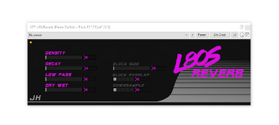 screenshot of the l80s reverb plugin
